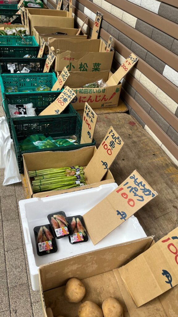 表参道・青山の無料屋内遊び場青山館カリッパの写真（野菜販売）