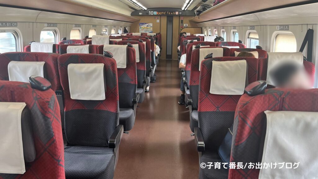 金沢旅行ブログの写真：はくたか車内