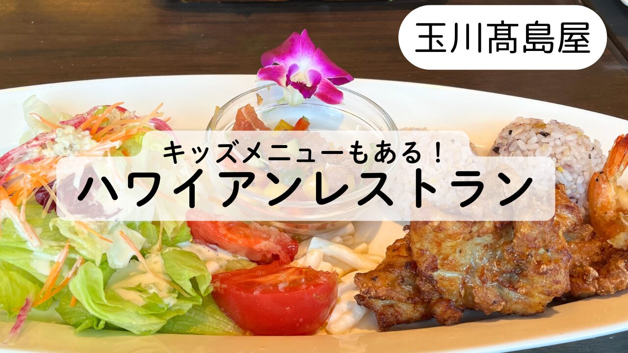 【二子玉川ランチ】ハワイアンレストランThe Verandaに子連れで行ったレビュー