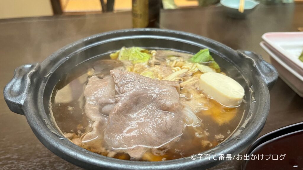 秋保温泉 佐勘の写真：夕食会席料理、和牛の陶板