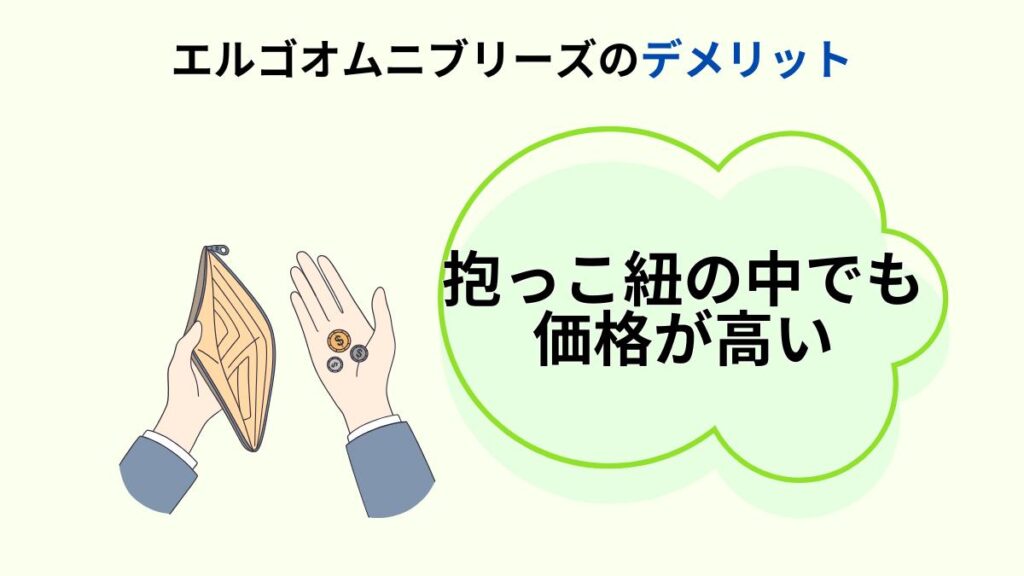 エルゴオムニブリーズのデメリット⑩抱っこ紐の中でも価格が高い