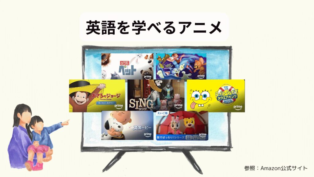 Amazonプライムビデオ子ども向けおすすめ動画：英語を学べるアニメ