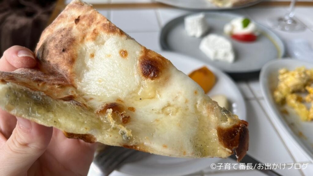 【日比谷子連れランチ】GOOD CHEESE GOOD PIZZA 日比谷の写真：離乳食は持参