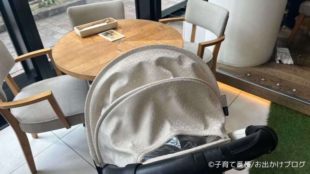 東急プラザ銀座のMEToA Cafe ＆ Kitchenの写真：ベビーカー入店